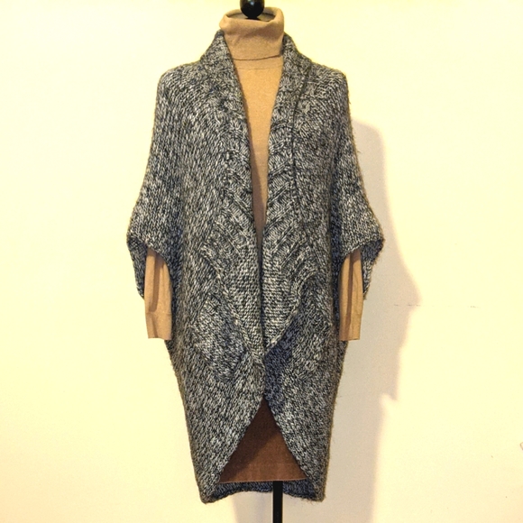 J.Perico Sweaters - J.Perico Poncho Open Front Cardigan